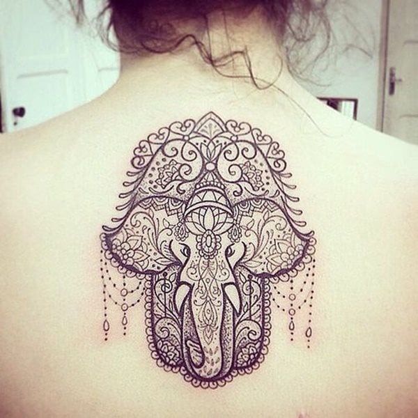 dessin tatouage elephant 869