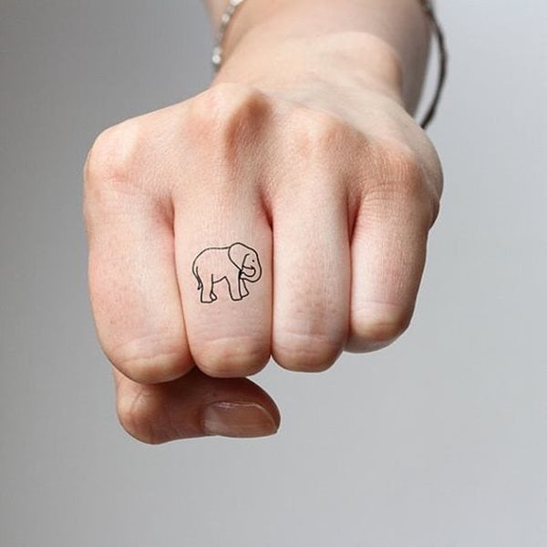 dessin tatouage elephant 895