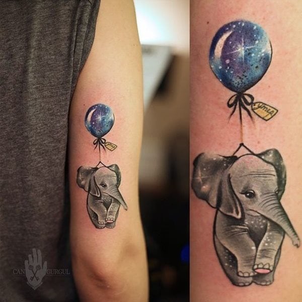 dessin tatouage elephant 947