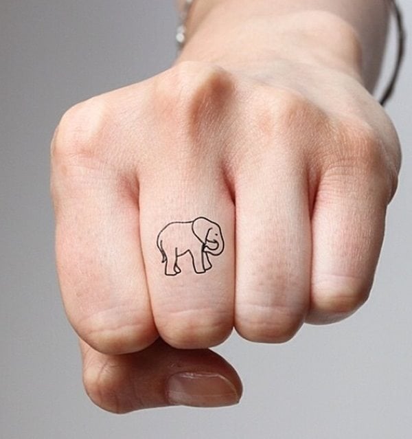 tatouage elephant 1052