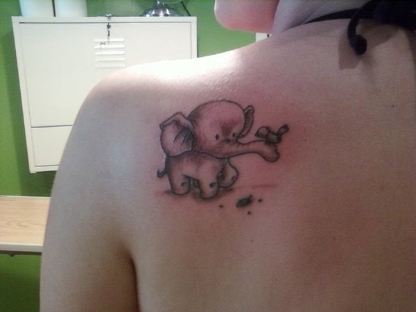 tatouage elephant 363