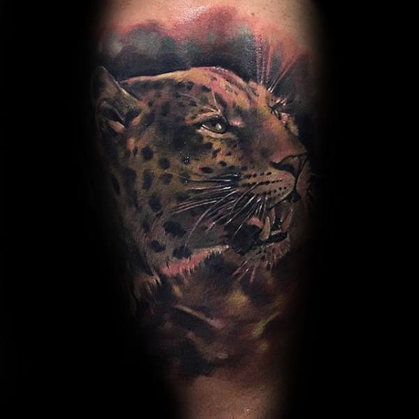 tatouage leopard 414