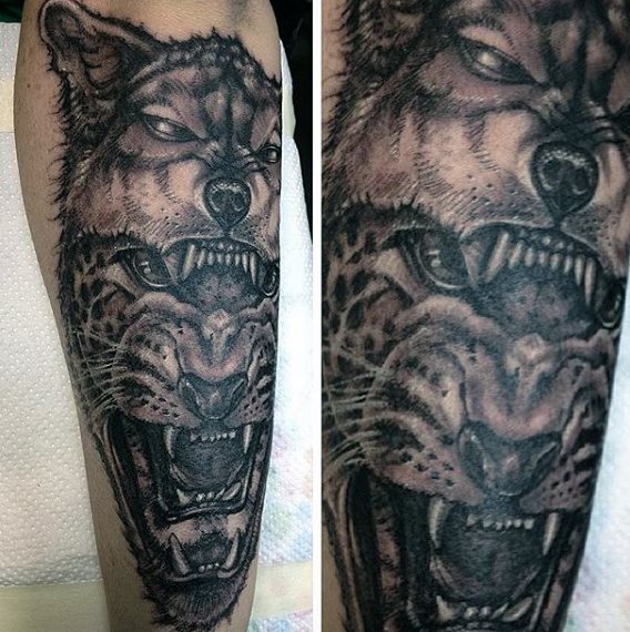 tatouage leopard 557