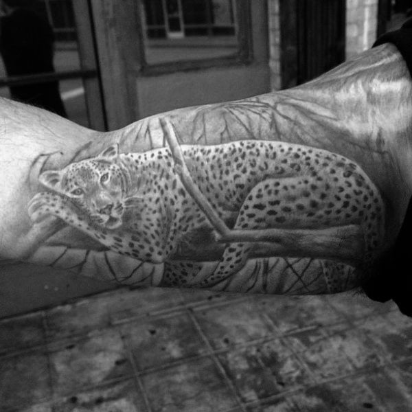 tatouage leopard 661