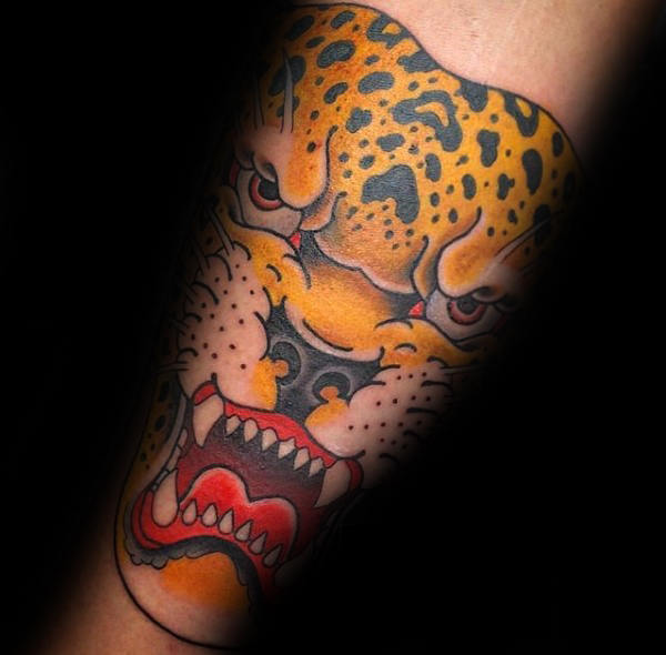 tatouage leopard 687