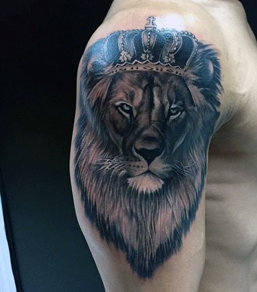 tatouage lion 1038