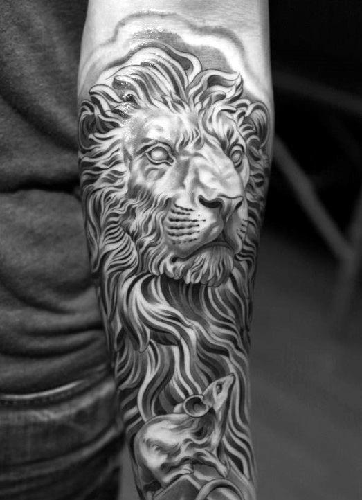 tatouage lion 232