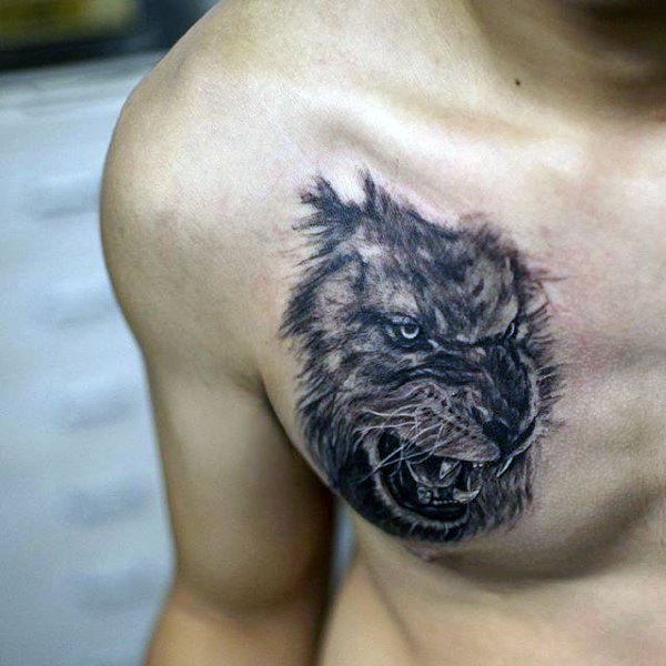 tatouage lion 362