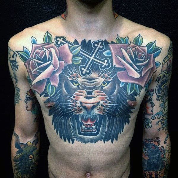 tatouage lion 492