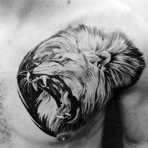tatouage lion 557