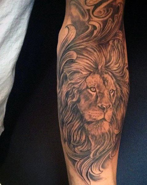 tatouage lion 583