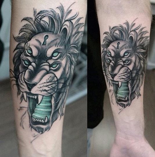 tatouage lion 622
