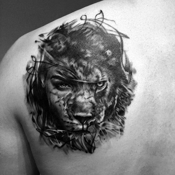 tatouage lion 648