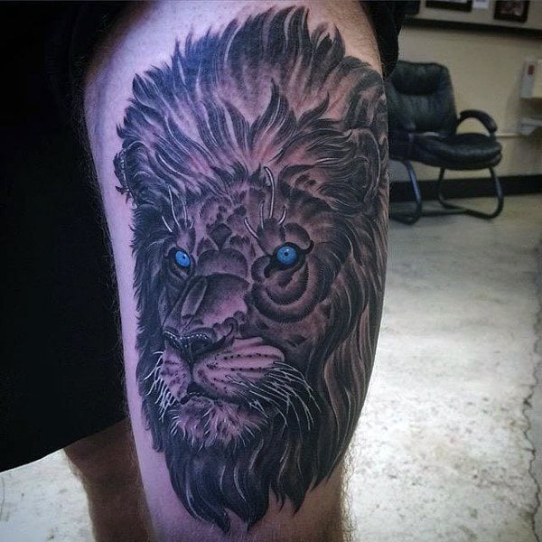 tatouage lion 713