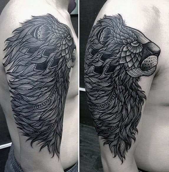 tatouage lion 791