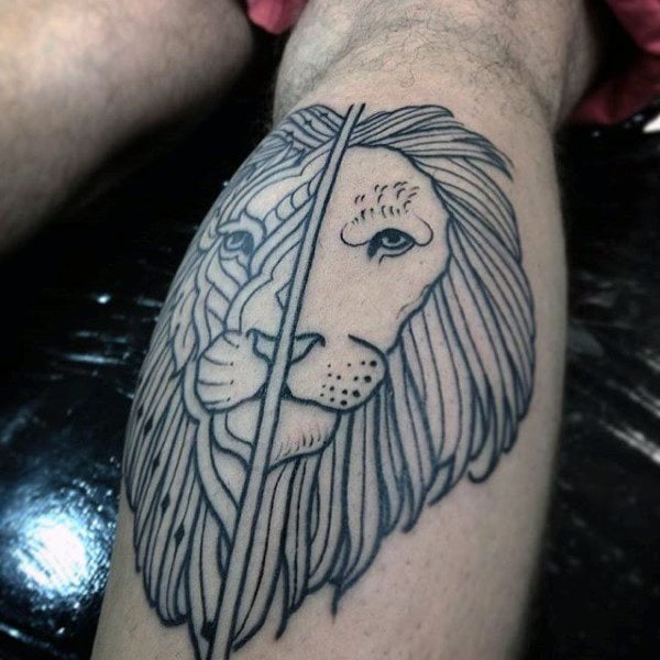 tatouage lion 804