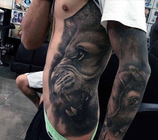 tatouage lion 843