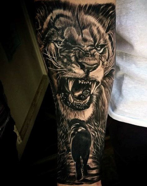 tatouage lion 882