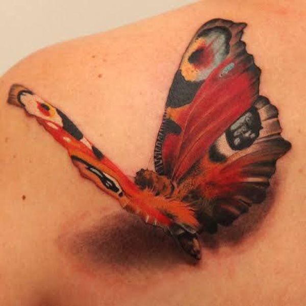 tatouage papillon 662