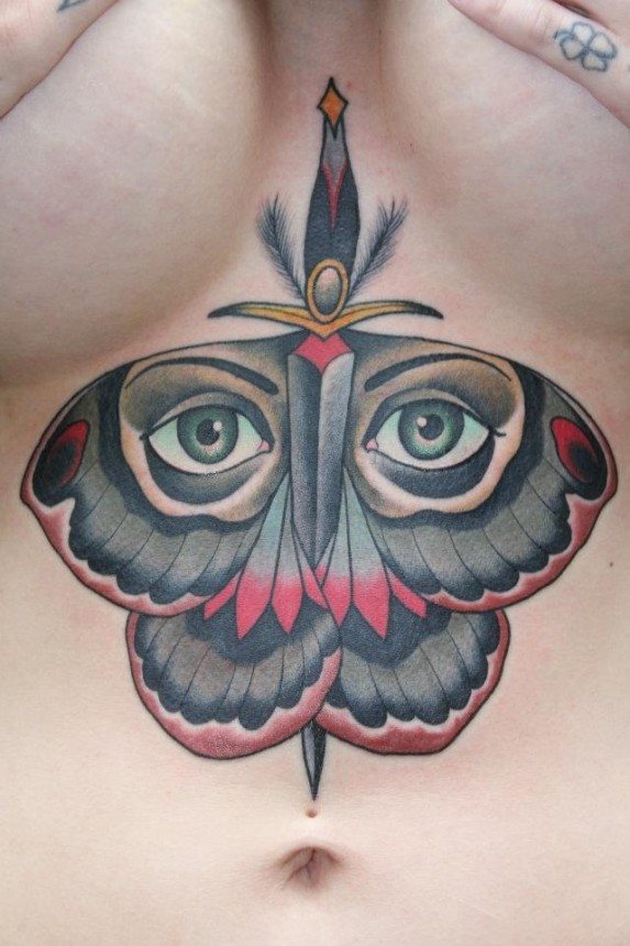 tatouage papillon 779