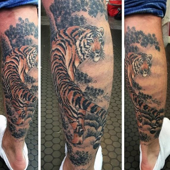 tatouage tigre 934