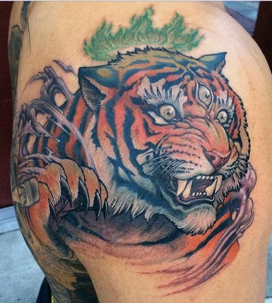 tatouage tigre 986