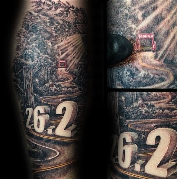 tatouage coureurs running 45