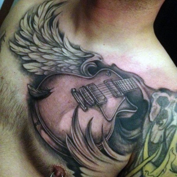 tatouage guitare 99