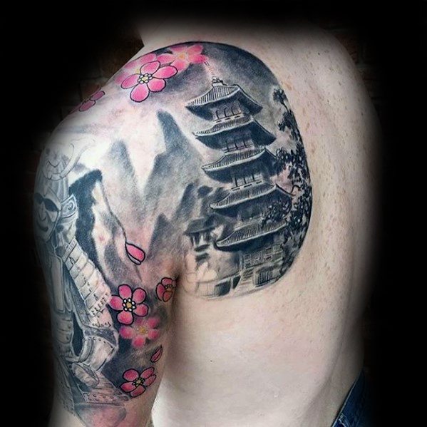 tatouage pagode 111