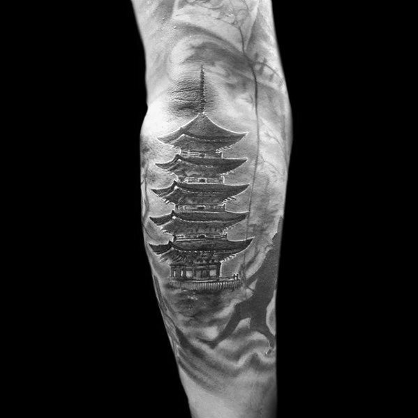 tatouage pagode 73