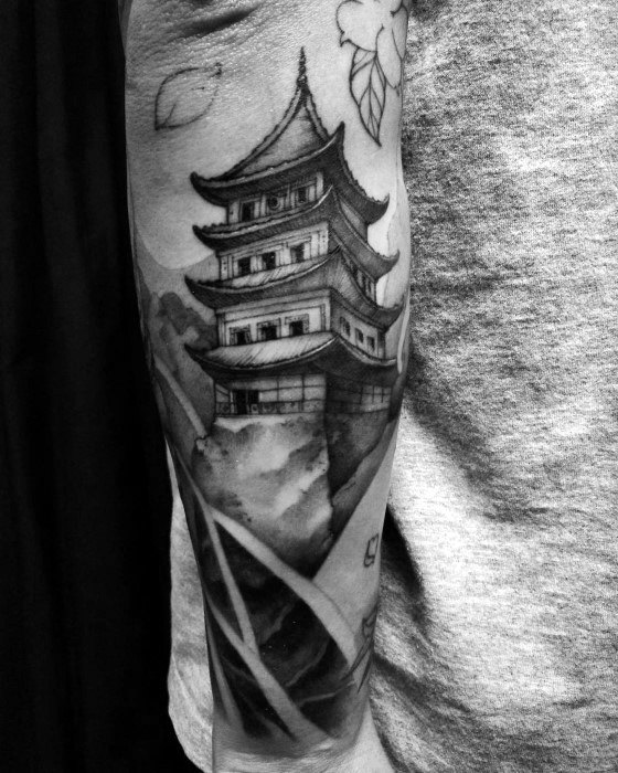 tatouage pagode 89