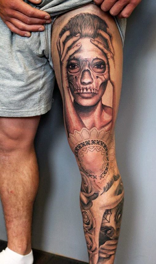 tatouage jambe 337