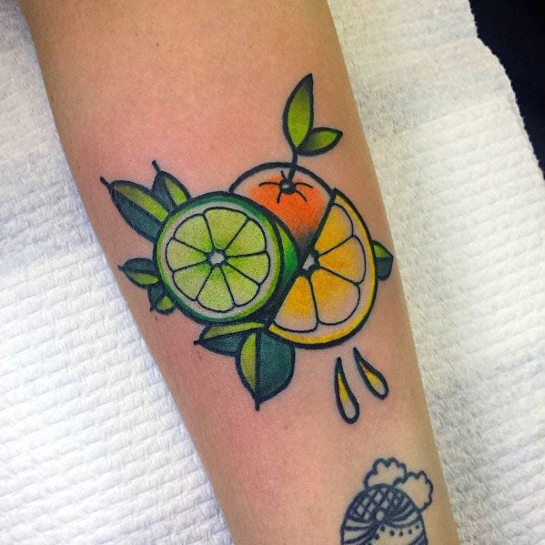 tatouage citron 85