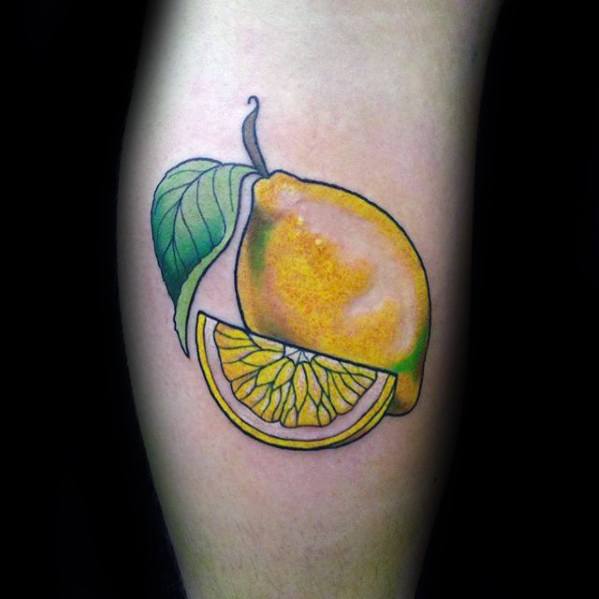tatouage citron homme 109