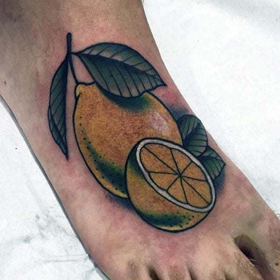 tatouage citron homme 16