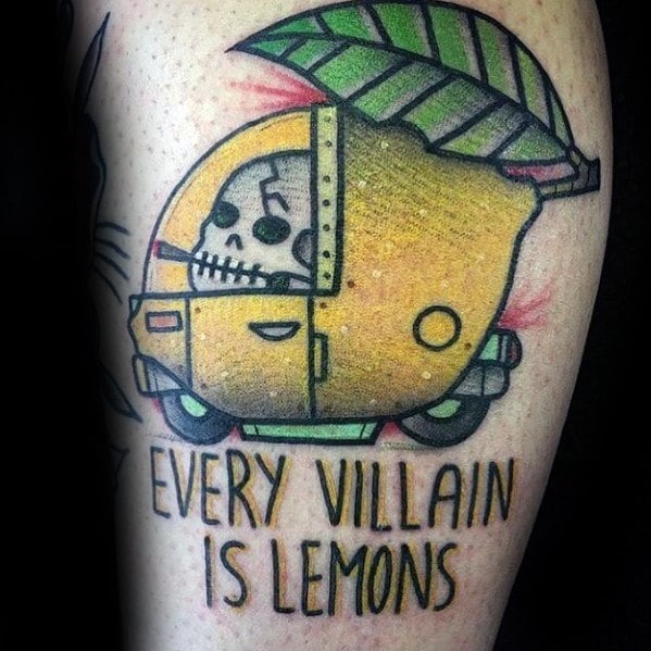 tatouage citron homme 25