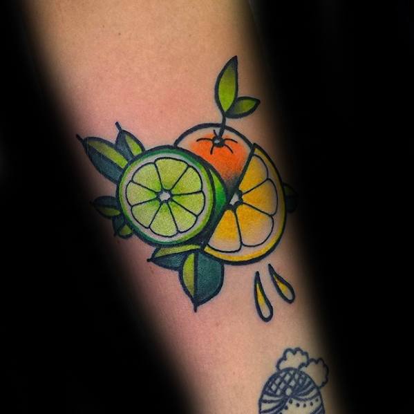 tatouage citron homme 64