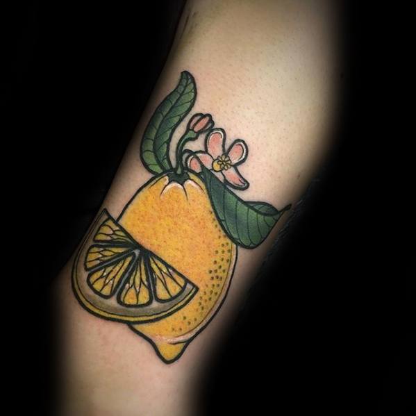 tatouage citron homme 88