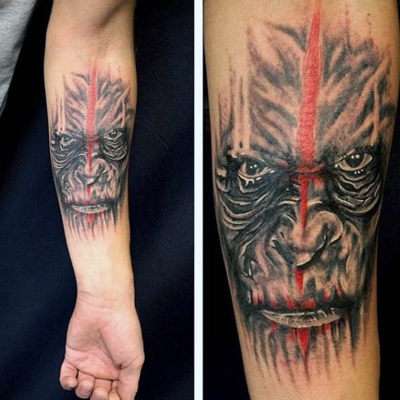 tatouage gorille 106