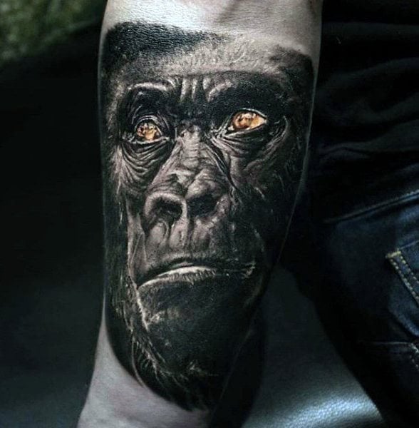 Tatouage de gorille : Significations, dessins et idées les plus tatouées