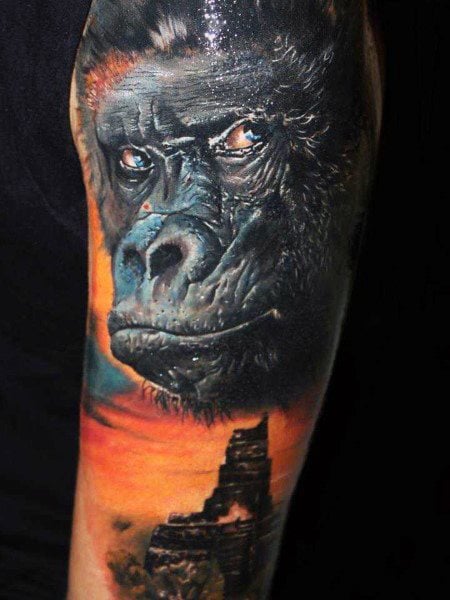 tatouage gorille 178