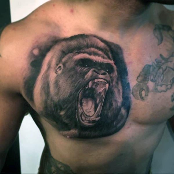 tatouage gorille 286