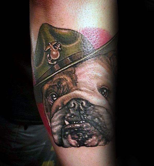 tatouage bulldog 161