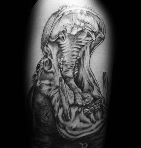 tatouage hippopotame 43