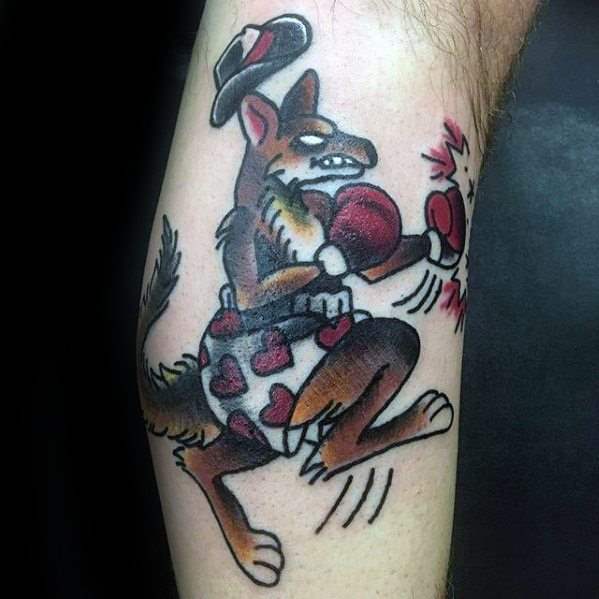 tatouage kangourous 55