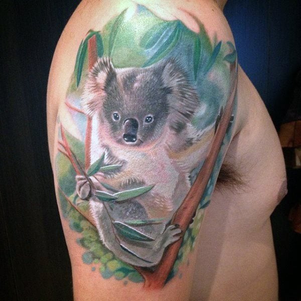 Tatouage de koala : Significations, dessins et motifs les plus tatoués