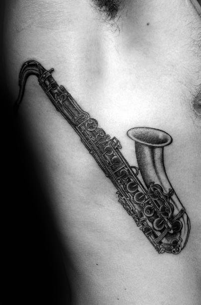 tatouage saxophone 67