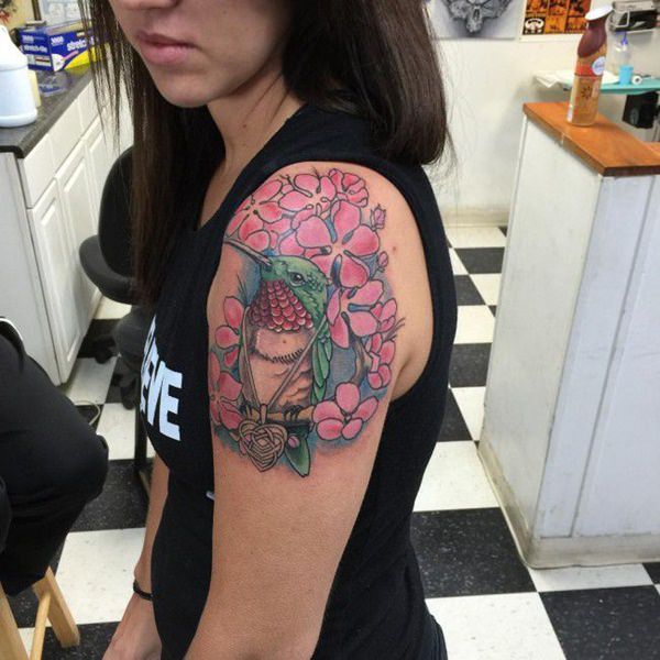tatouage colibri 334