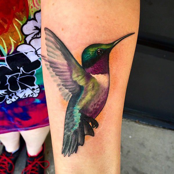 tatouage colibri 358