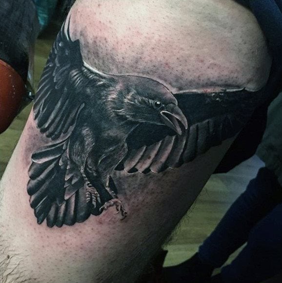 tatouage corbeau 10